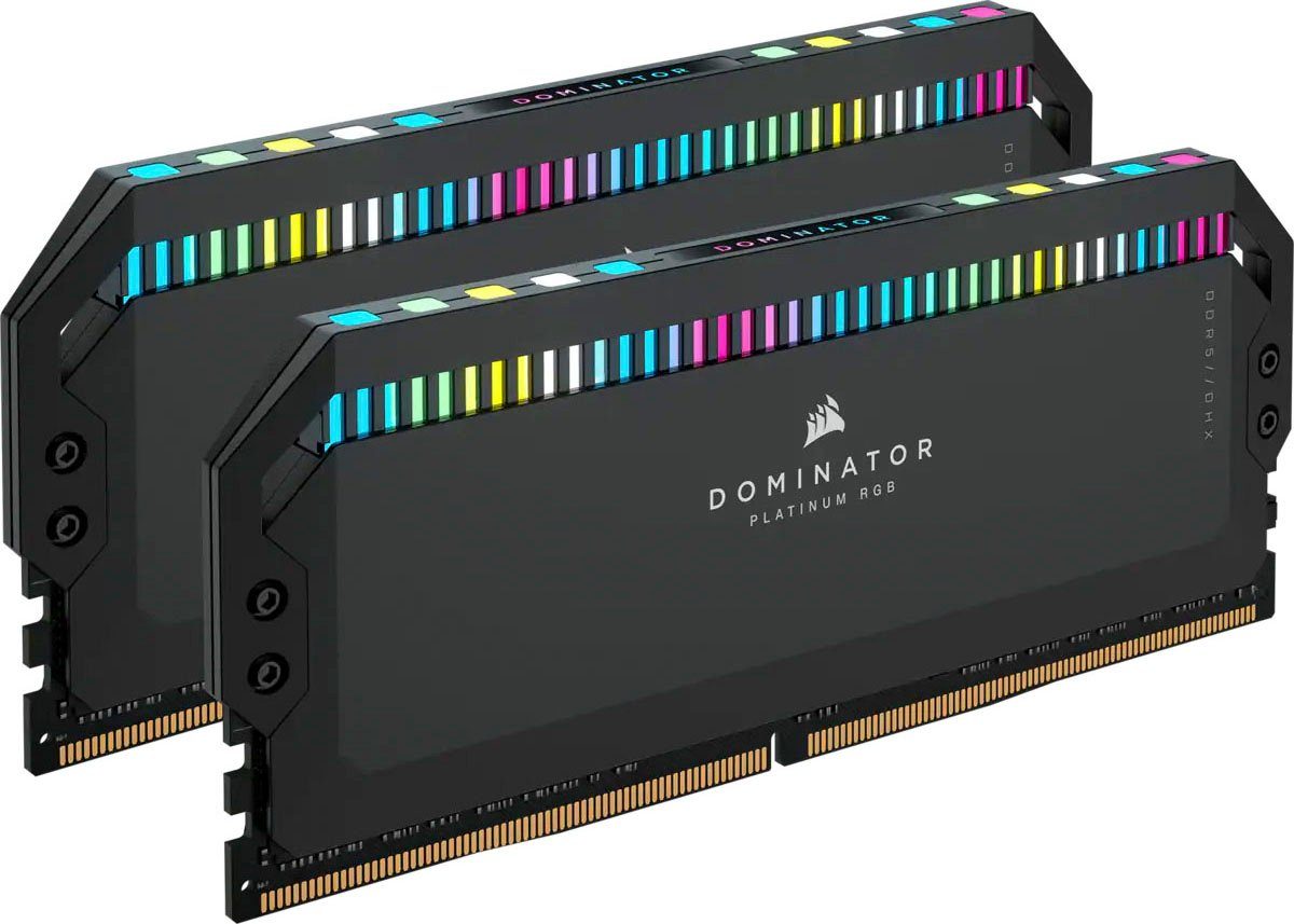 Corsair Dominator Platinum RGB DDR5 6200MHz DIMM 32GB (2x16GB) Arbeitsspeicher (RGB Beleuchtung ICUE)