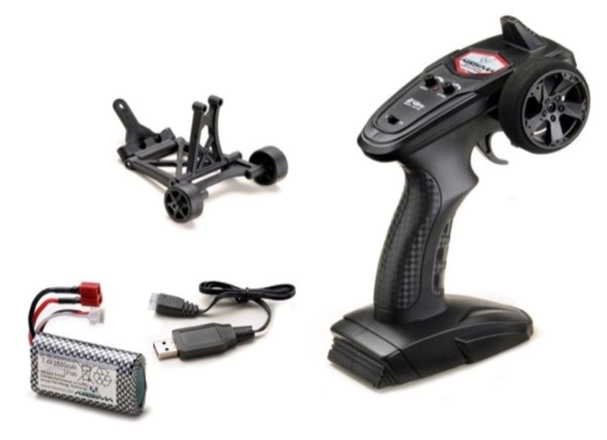 Absima RC-Auto RC-Auto Green Power Elektro Modellauto High Speed Truggy MINI AT 24 (Komplettset, inkl. Fahrakku und Ladegerät, fertig aufgebaut), mit neuster Fernsteuertechnik und LED Beleuchtung