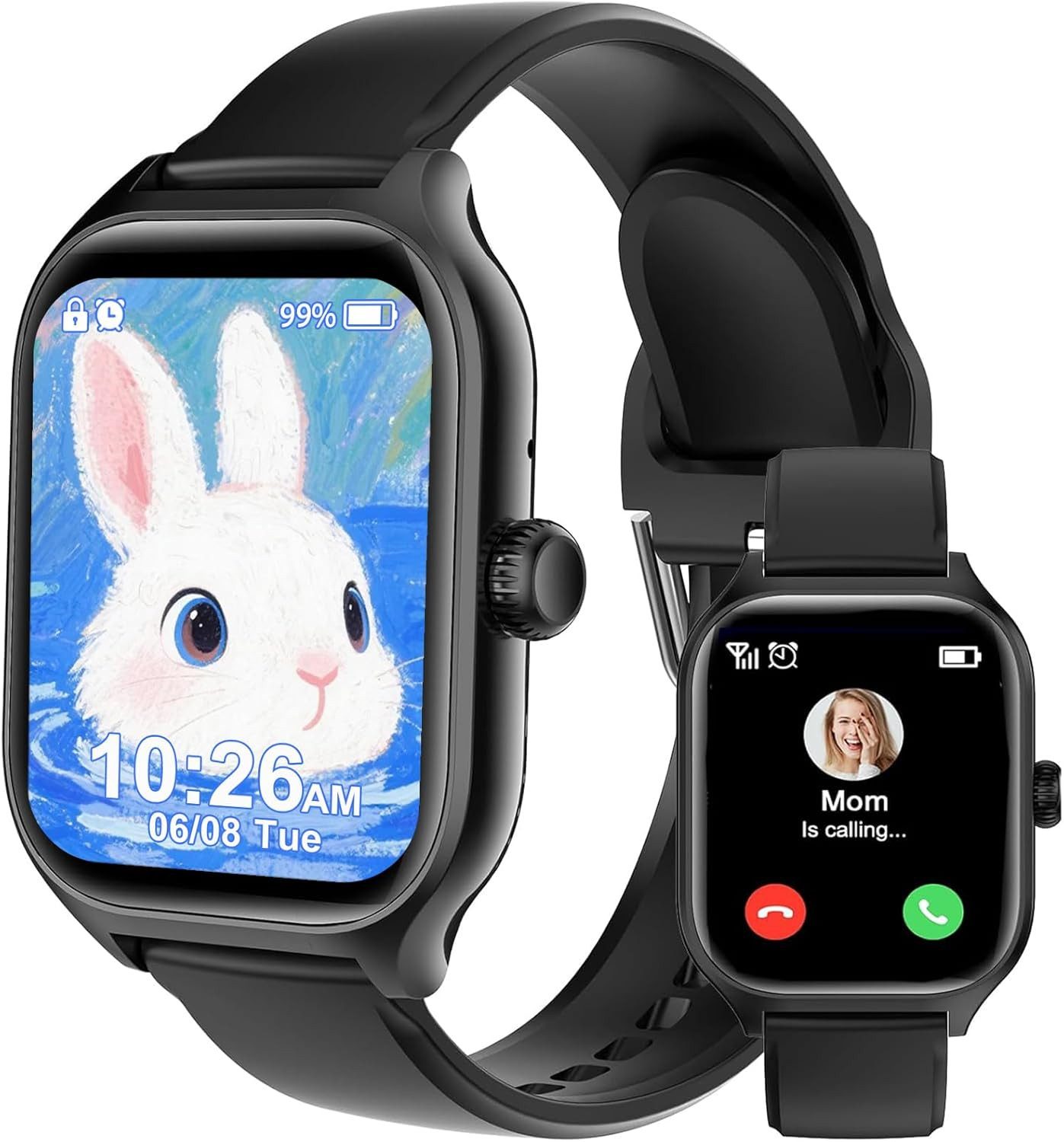 clleylise smartwatch kinder Smartwatch (4,6 cm, android ios), Kinder Smartwatch mit 1.85" Display, Bluetooth Telefonie