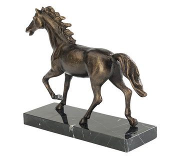 Aubaho Dekofigur Skulptur Pferd 24cm Schreibtisch Statue Eisen Figur antik Stil Horse i