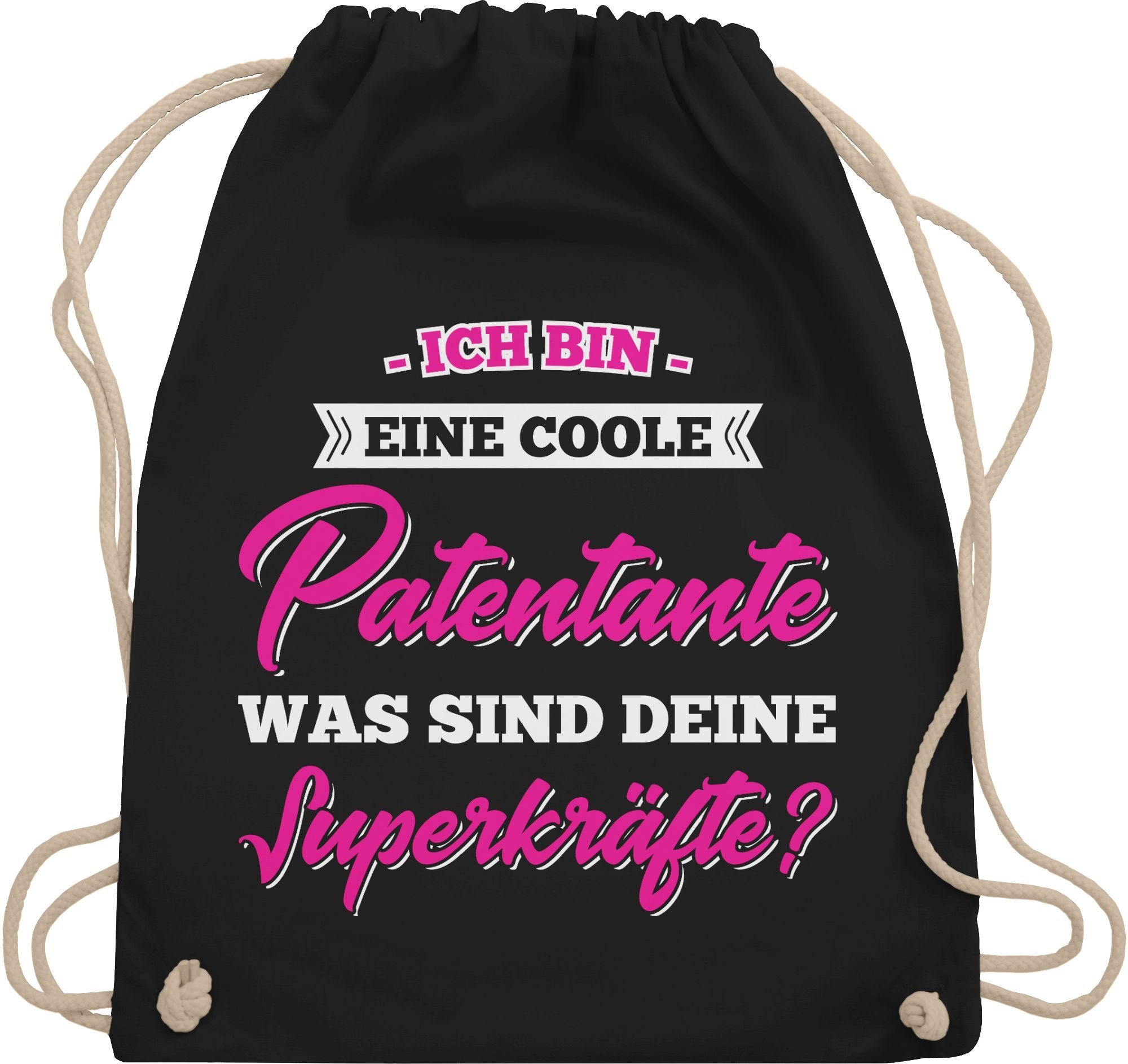 Turnbeutel Ich Bin Eine Coole Patentante was Sind Deine Superkräfte