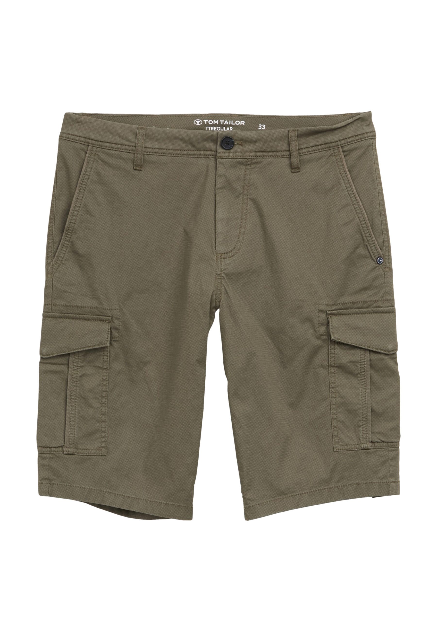 TOM TAILOR Cargoshorts Cargoshorts kurze Hose mit vielen Taschen (1-tlg)