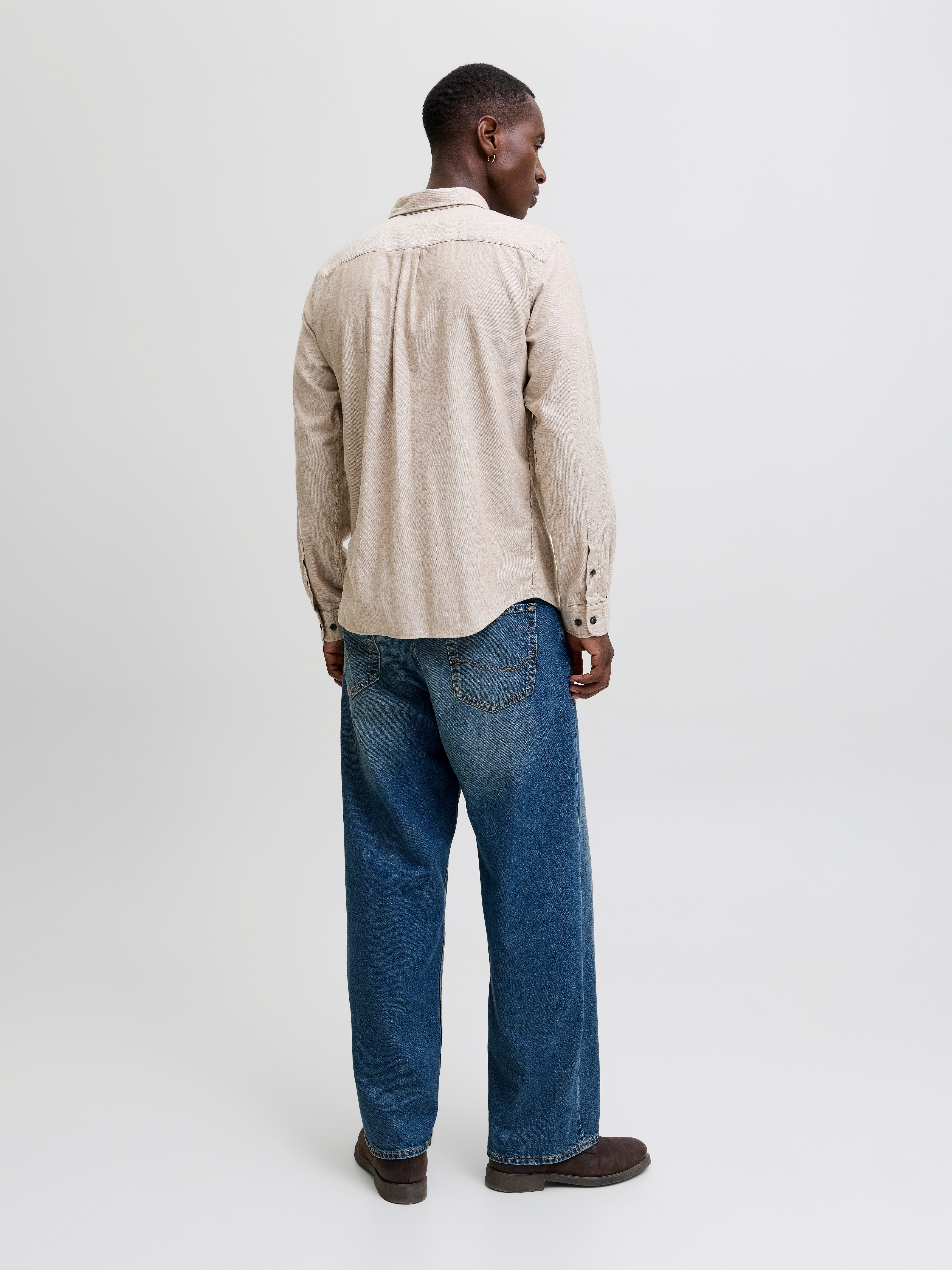 Jack & Jones Langarmhemd JJECLASSIC MELANGE SHIRT L/S NOOS