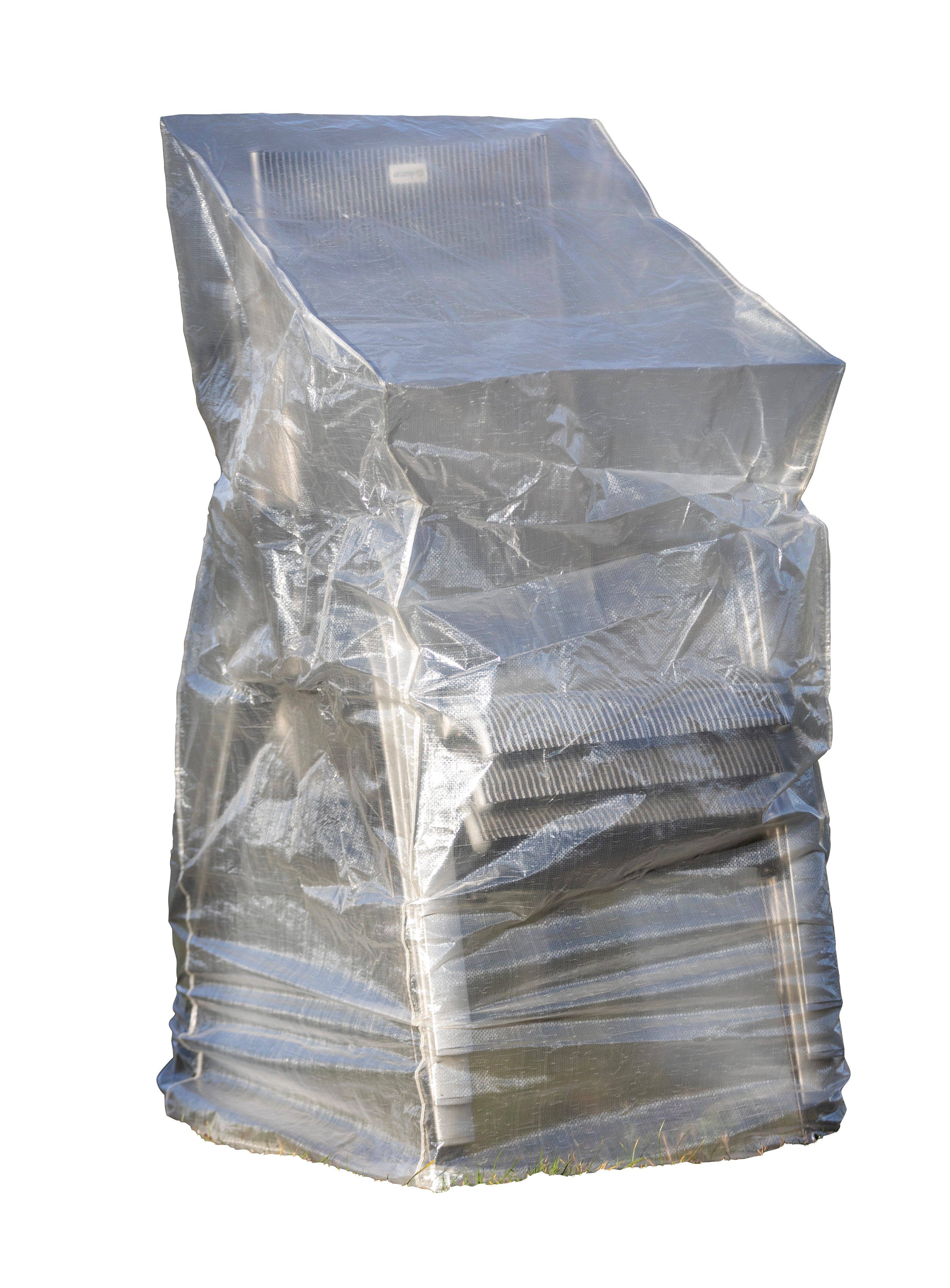 acamp Gartenmöbel-Schutzhülle Abdeckhülle für Stapel-, Klapp- & Relaxsessel bis 66×66×150 cm (Packung, Schutzhülle für Gartenmöbel), wasserdicht, UV-beständig, frostbeständig, winterfest, reißfest