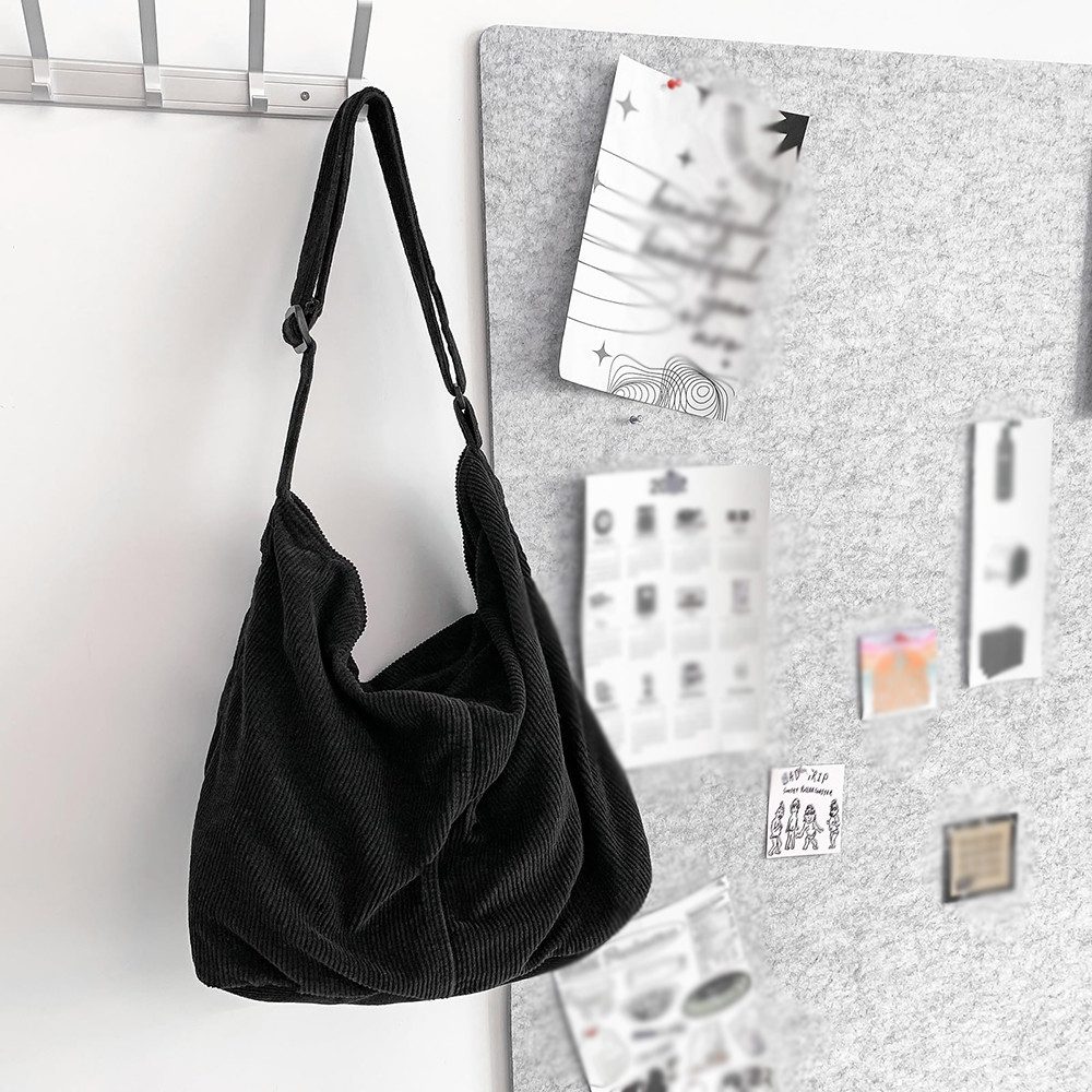 FOUORTUNATE-BEE Schultertasche Cord Umhängetasche Casual Crossbody Mode Ret günstig online kaufen