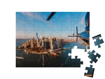 puzzleYOU Puzzle Skyline von New York City und Hudson River, 48 Puzzleteile, puzzleYOU-Kollektionen Fahrzeuge