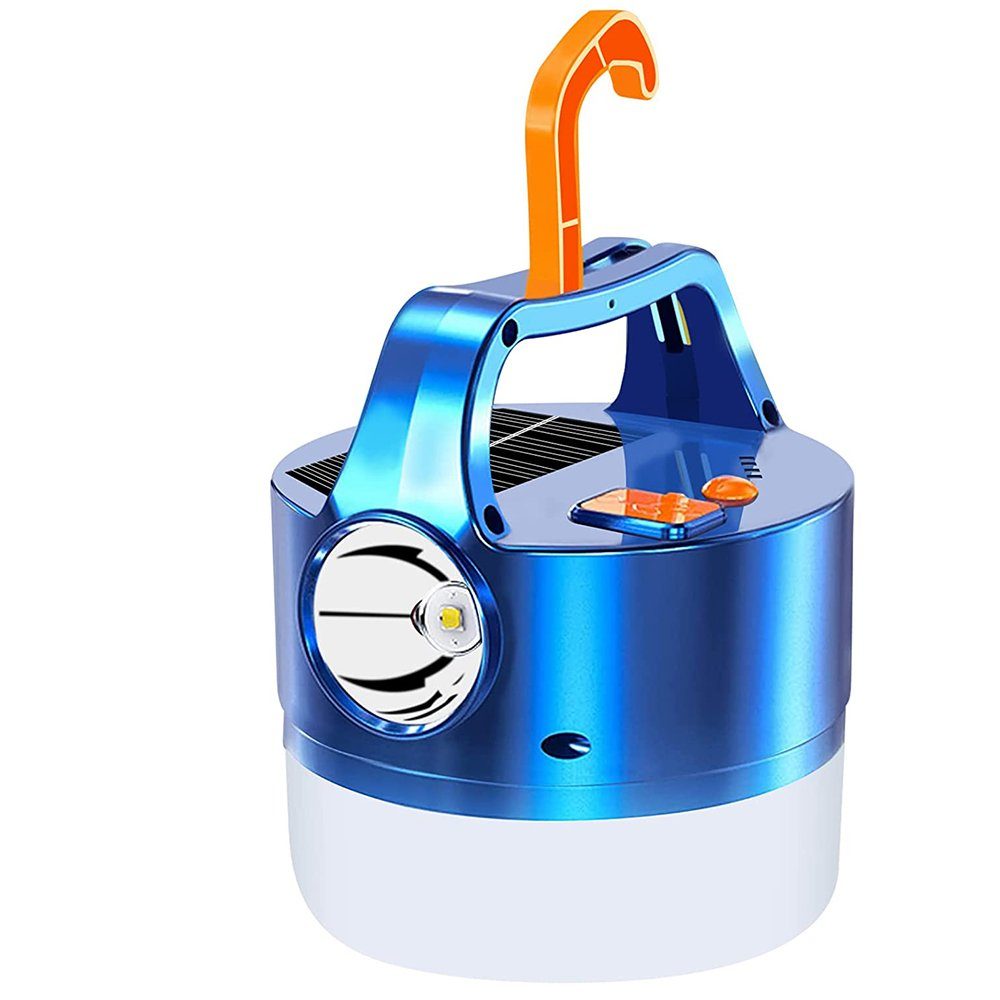 zggzerg LED Taschenlampe Solar Campinglampe, Tragbare LED Zelt Licht Wasserdicht USB Aufladbar