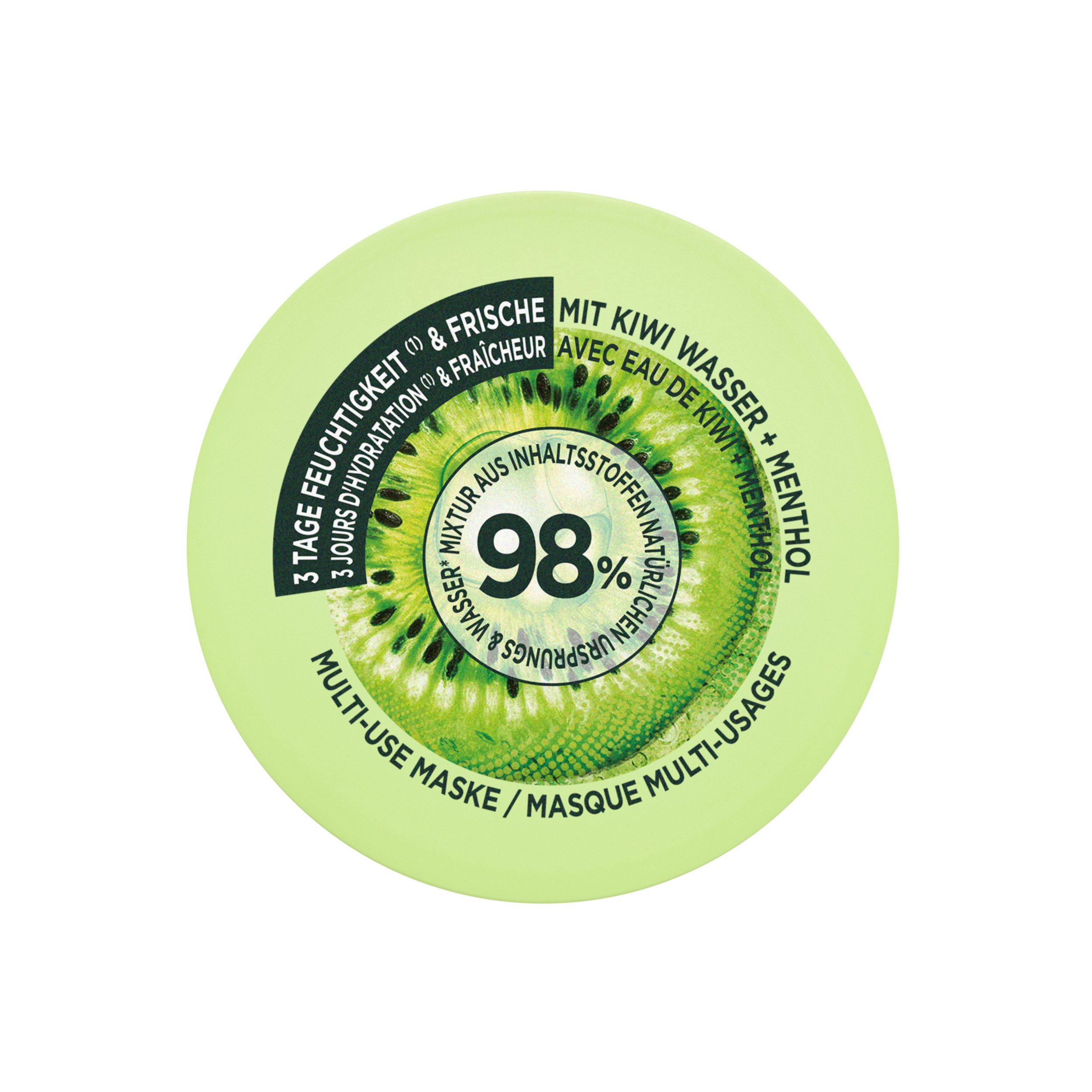 GARNIER Haarmaske Garnier Fructis Multi-Use Haarmaske Kiwi Menthol Hair Food