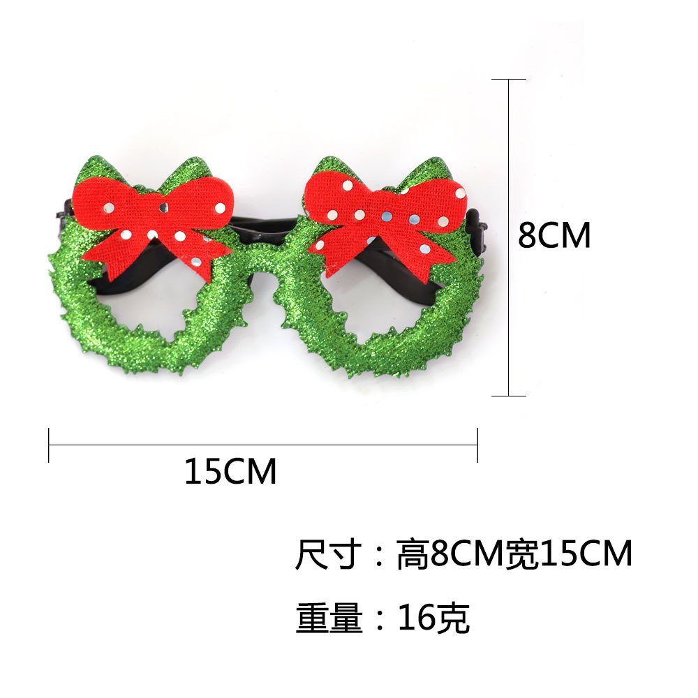 Weihnachtsmann-Brille Fahrradbrille Neuartiger 1 Blusmart Weihnachts-Brillenrahmen, Glänzende