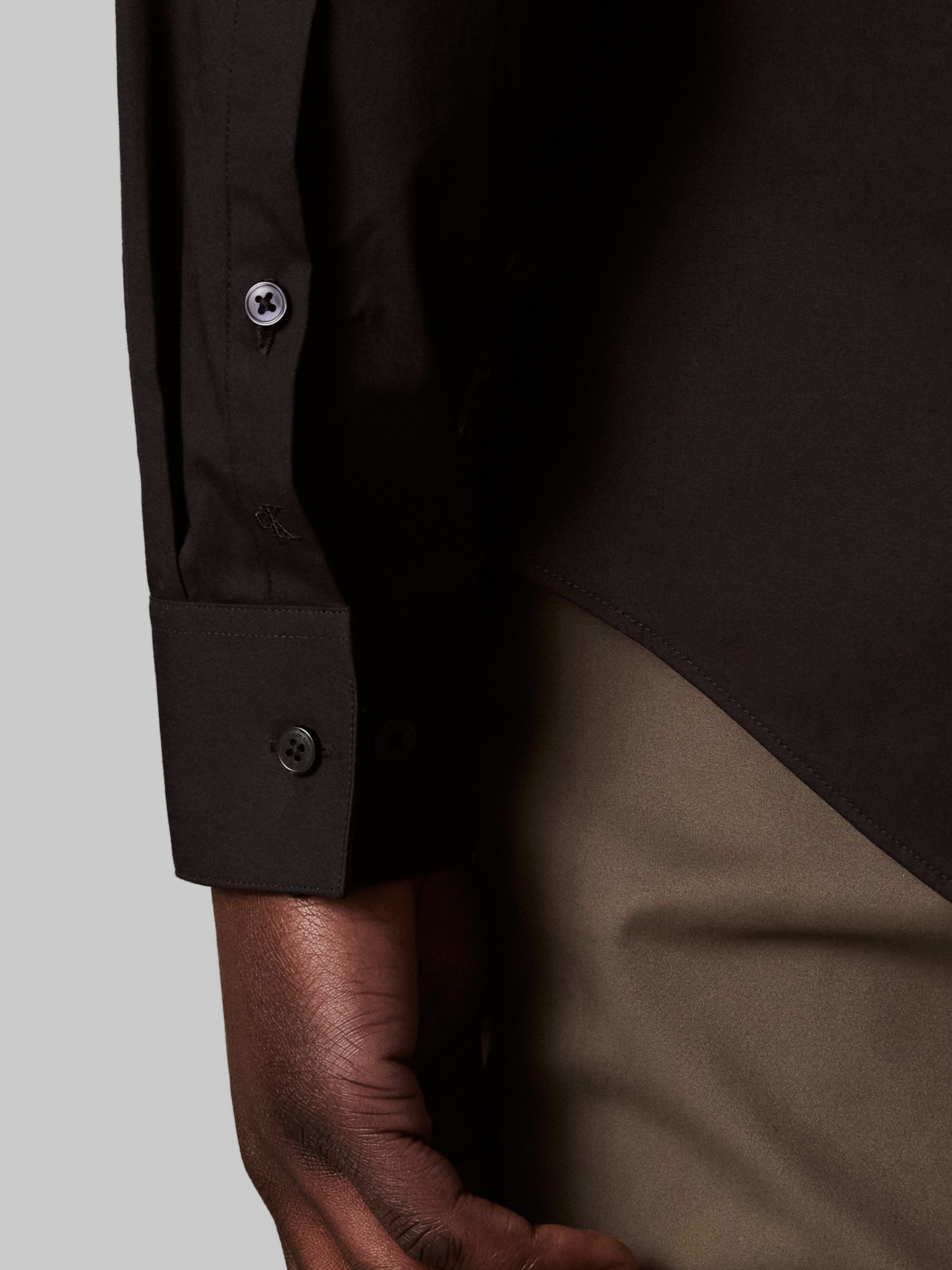 Calvin Klein Businesshemd Regular fit, mit Rundhalsausschnitt