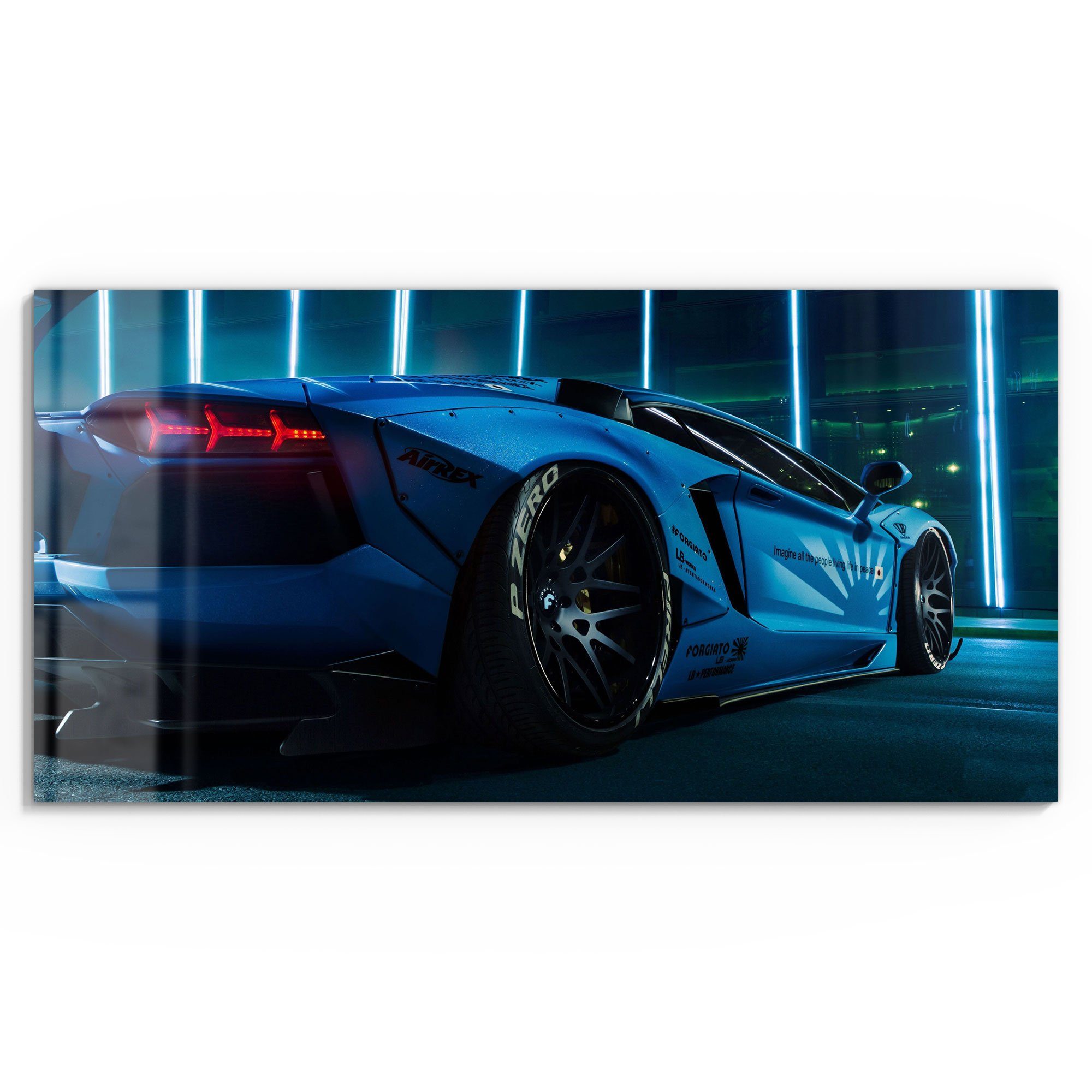 DEQORI Glasbild 'Lamborghini Aventador', 'Lamborghini Aventador', günstig online kaufen