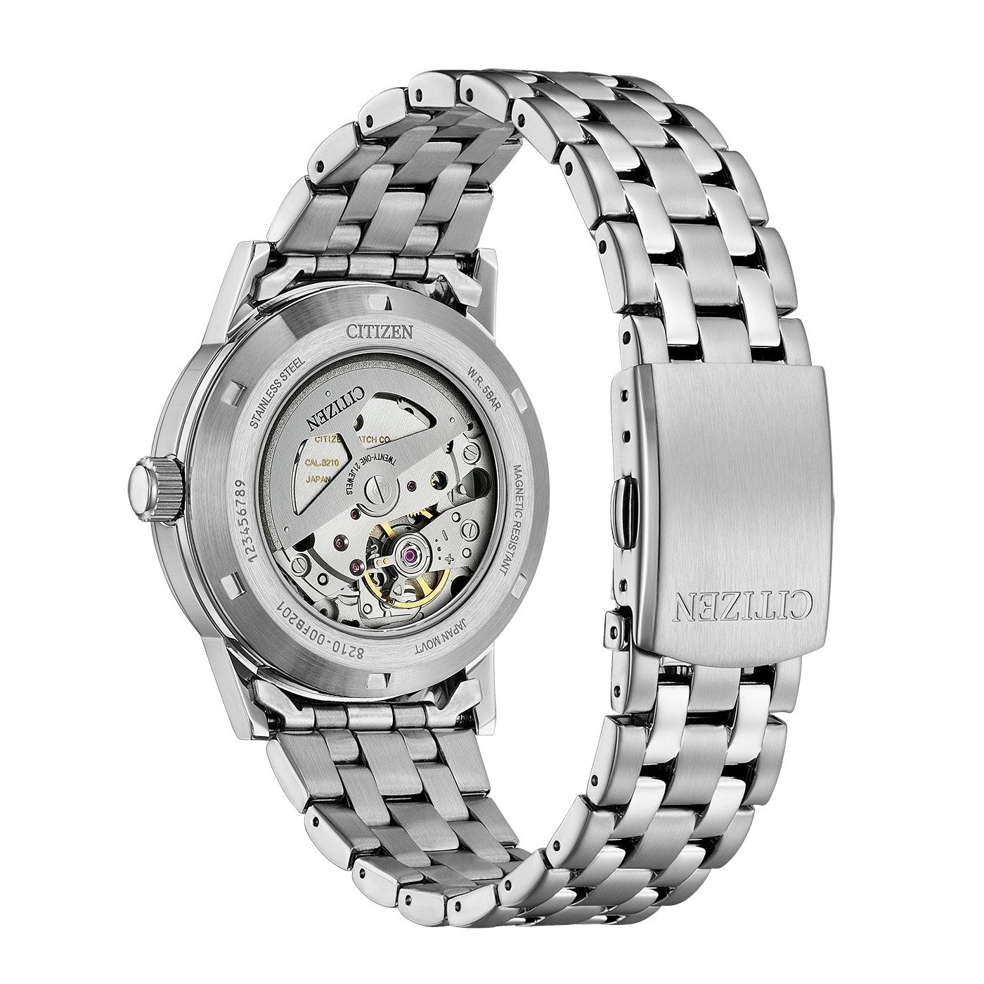 Citizen Automatikuhr Automatik Classic NJ0210-56A, Armbanduhr, Herrenuhr, Edelstahlarmband, analog, Big Date