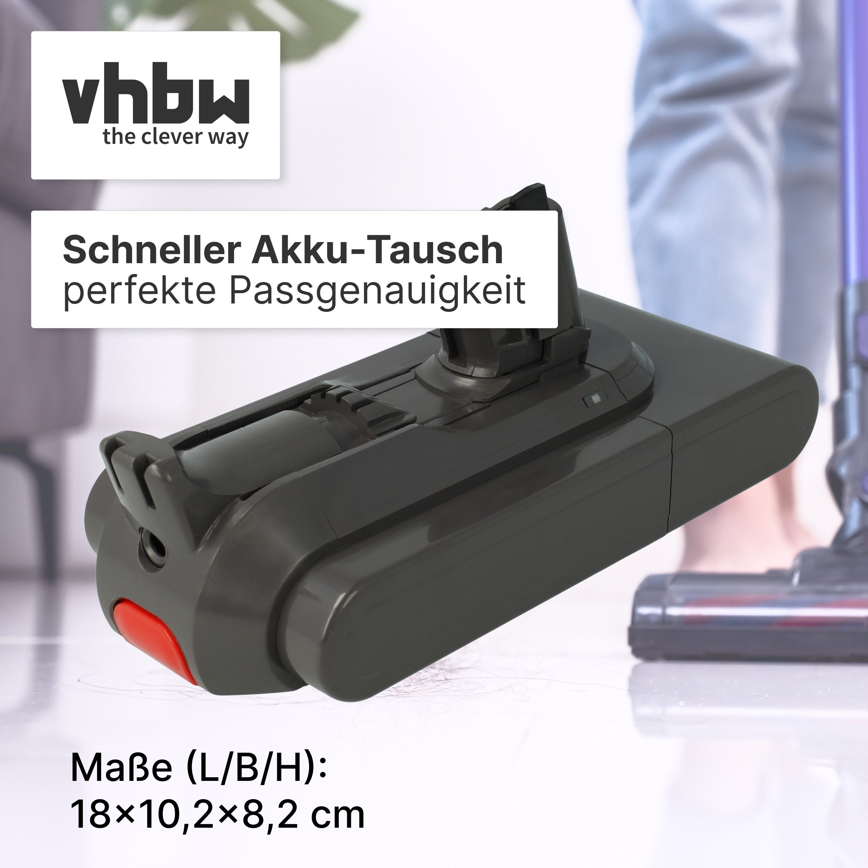 vhbw passend für Dyson V15 Detect Total Clean SV22, V15 Detect Absolute Ext Staubsauger-Akku Akku Li-Ion 4200 mAh (25,2 V, 1 St), Leistungsfähiger Austausch-Akk – Bild 4 von 5
