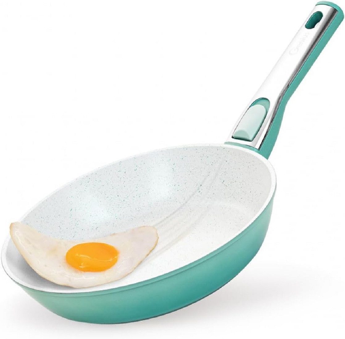 Genius Pfannen-Set Genius Cerafit Revolution Pfannen Set 2-tlg. 28cm + 1 Glasdeckel 06454, Metall / Kunststoff