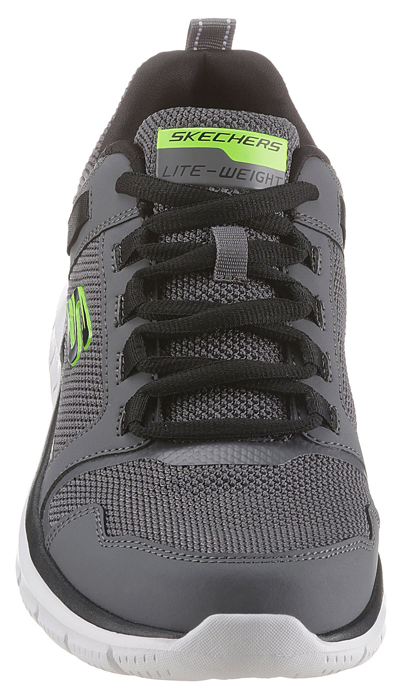 Skechers TRACK-KNOCKHILL Sneaker mit Innensohle grau-schwarz gepolsterter