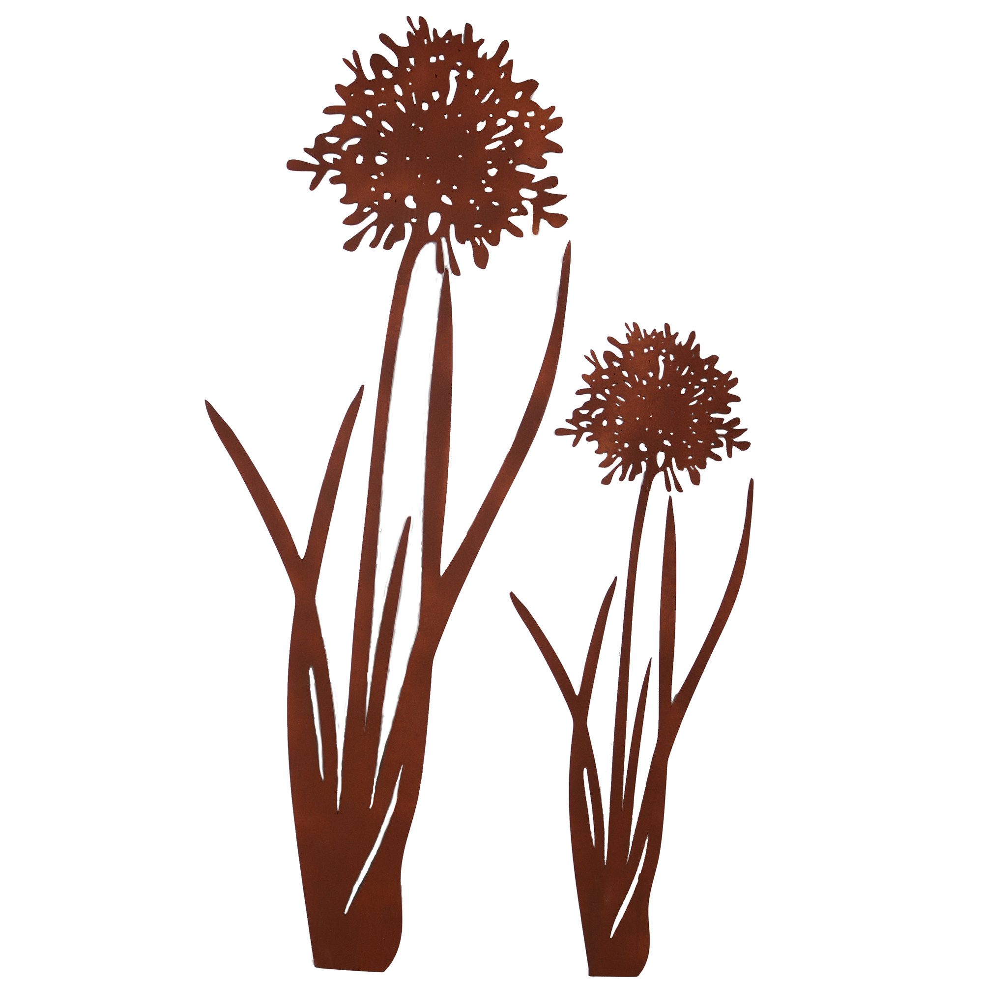 UNUS GARDEN Gartenstecker Stecker Agapanthus 2er Set (2er Set) Schmucklilie Liebesblume Gartendeko Dekostecker
