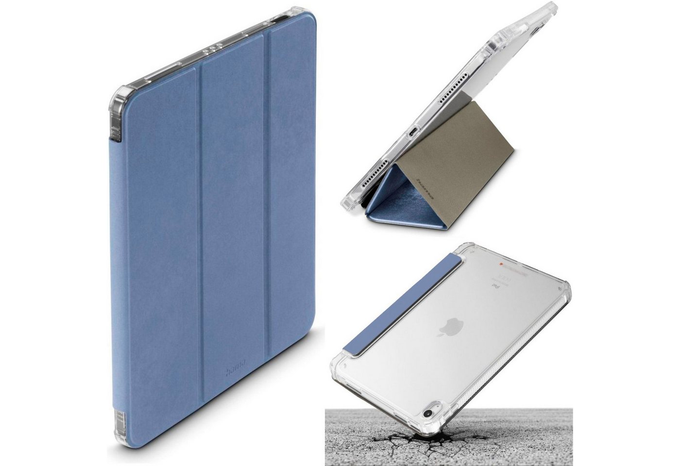 Hama Tablet-Hülle D3O® Rugged Case Smart Tasche Book Cover Stoßfest 11 Zoll, Ständer Schutz-Hülle Rugged Case für Samsung Galaxy Tab A9+ A11+ 11"