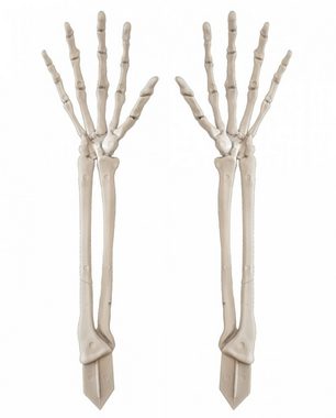Horror-Shop Dekoobjekt Skelettierte Knochenarme als Gartenstecker 44cm 2