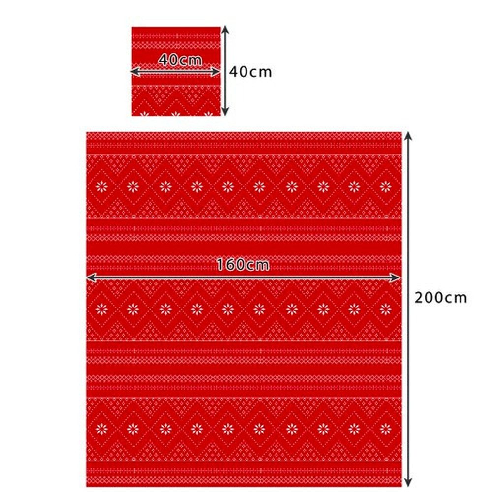 Ruhhy Kissenbezug 2 in 1 Decke Kissenbezug Set, (3 Stück), Ideal als Sofaüberwurf, Tagesdecke, Reisebegleiter oder fürs Camping