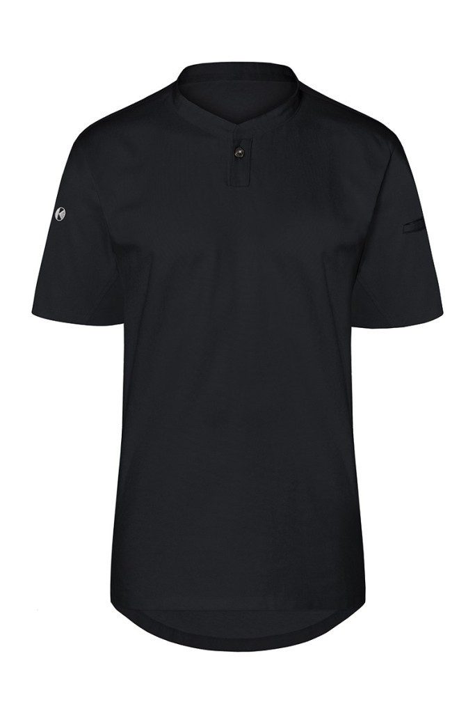 Karlowsky Fashion Kurzarmshirt KARLOWSKY Damen Arbeitsshirt PERFORMANCE Kurzarm Twill Schwarz