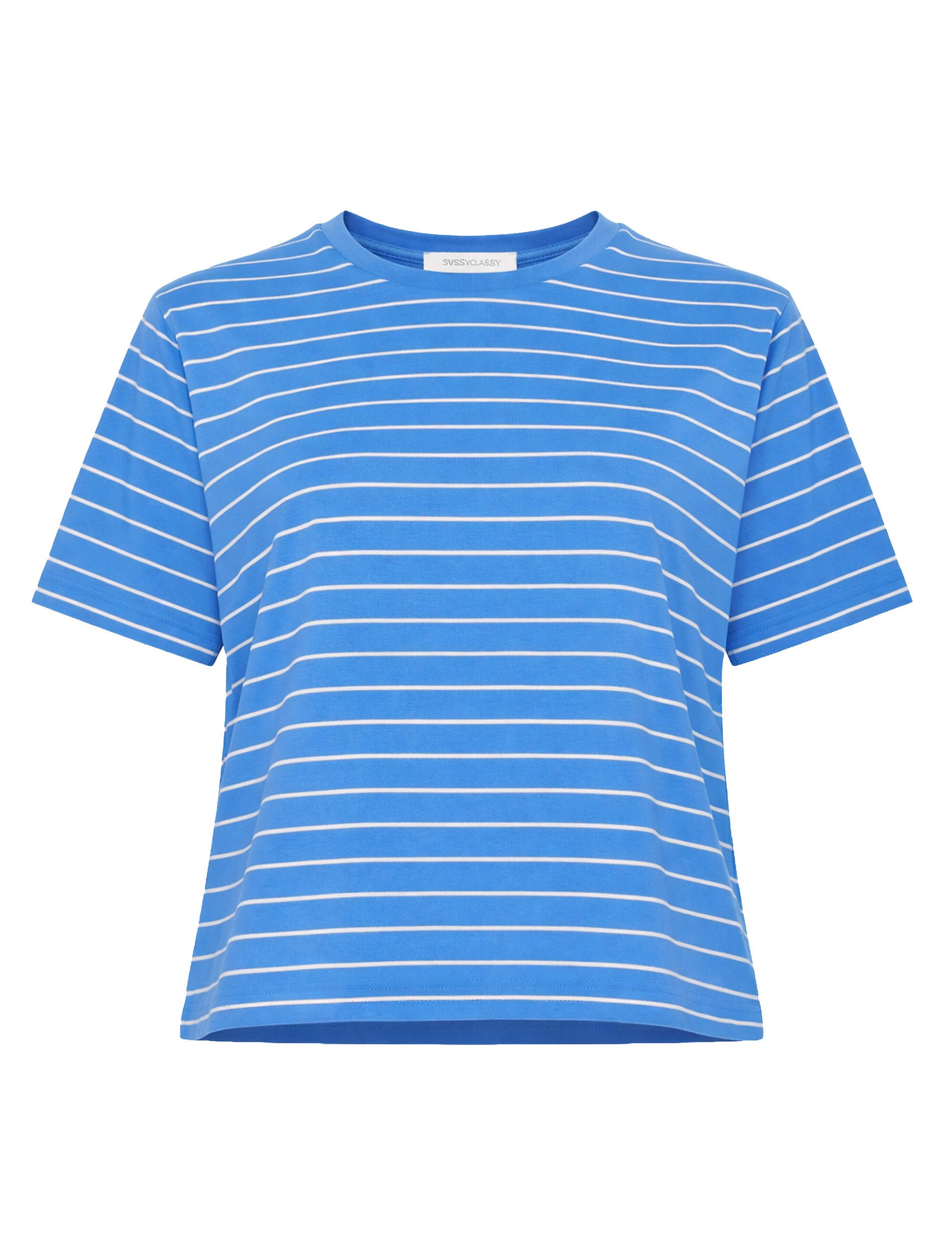 SASSYCLASSY T-Shirt T-Shirt mit schmalen Streifen für Damen Zeitloses Shirt günstig online kaufen