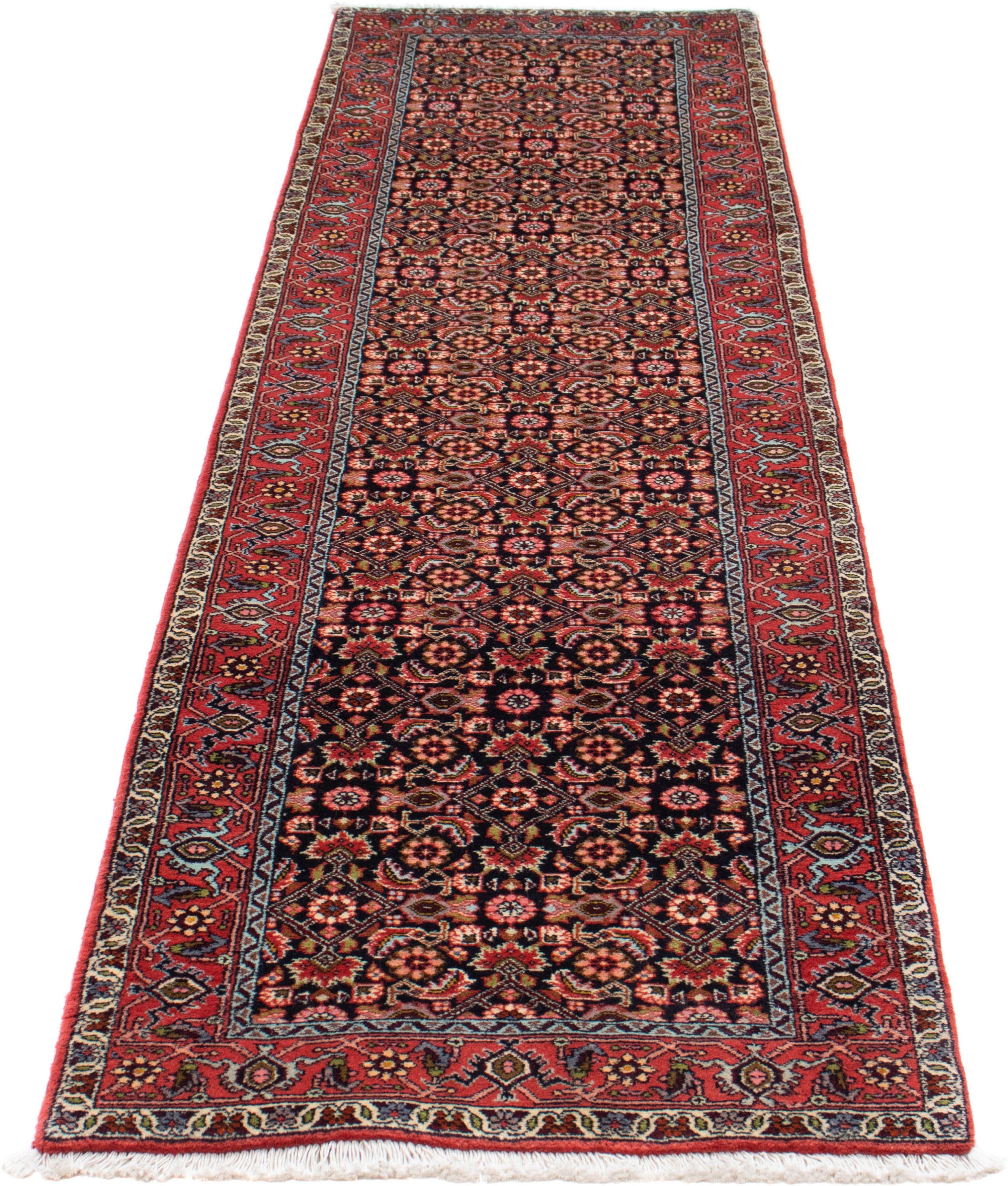 Orientteppich Perser - Bidjar - 259 x 64 cm - hellrot, morgenland, rechteckig, Höhe: 15 mm, Wohnzimmer, Handgeknüpft, Einzelstück mit Zertifikat