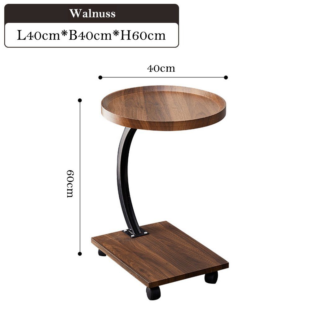 NUODWELL Beistelltisch Beistelltisch C-Form, Beweglicher Holz Couchtisch Kl günstig online kaufen