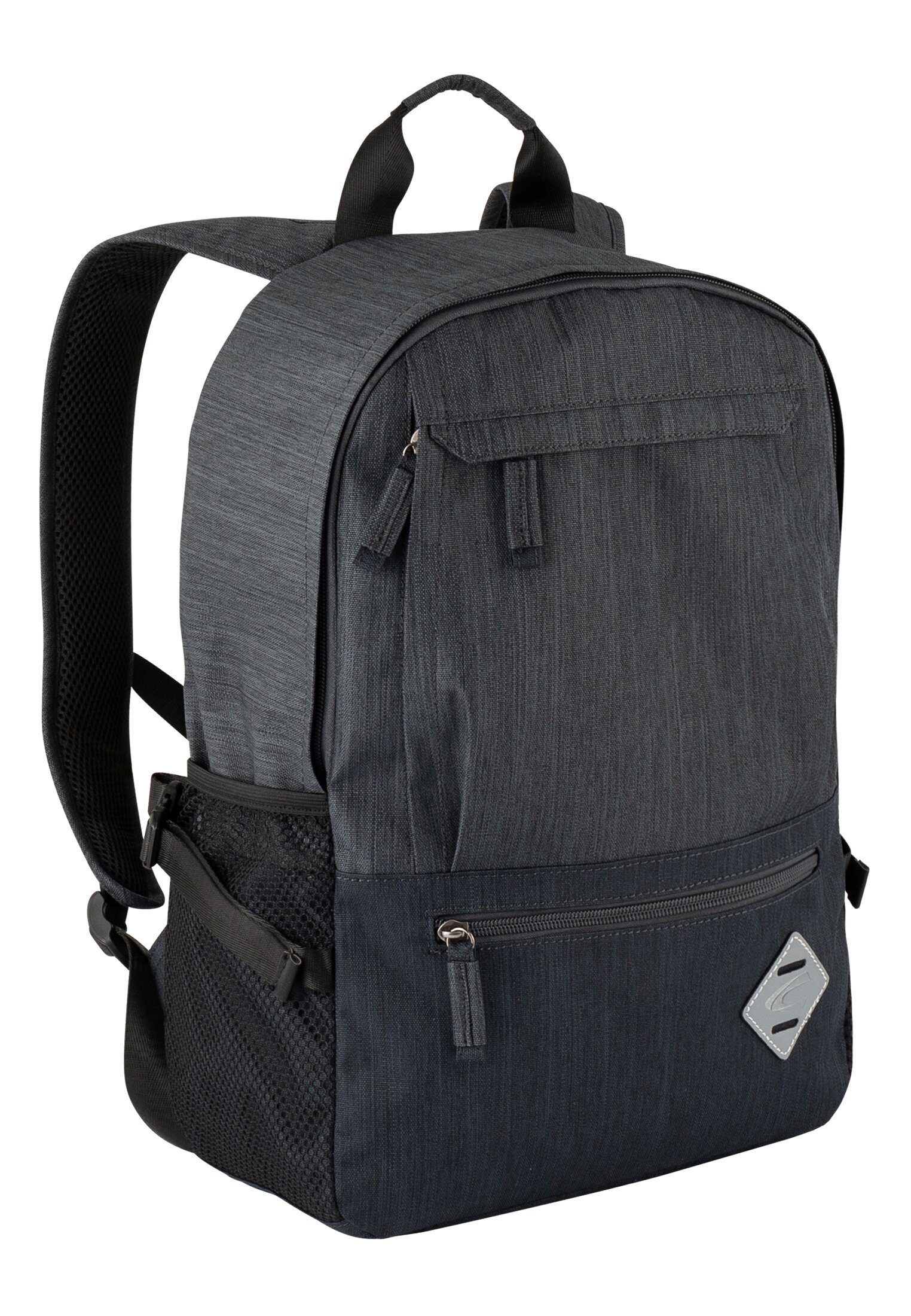 camel active Freizeitrucksack Rucksack aus strapazierfähigem Nylon, Markenlabel