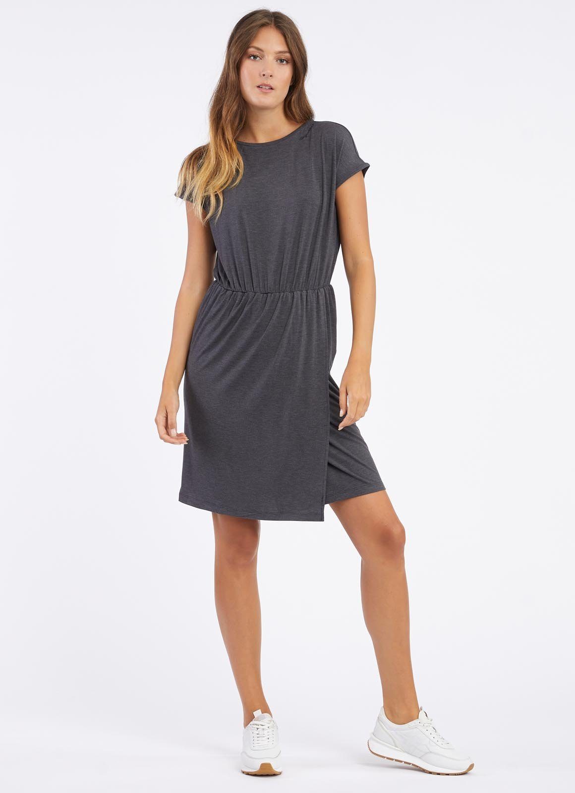 Ragwear Sommerkleid COPR bequeme elastische Taille und Rock mit Wickeleffek günstig online kaufen