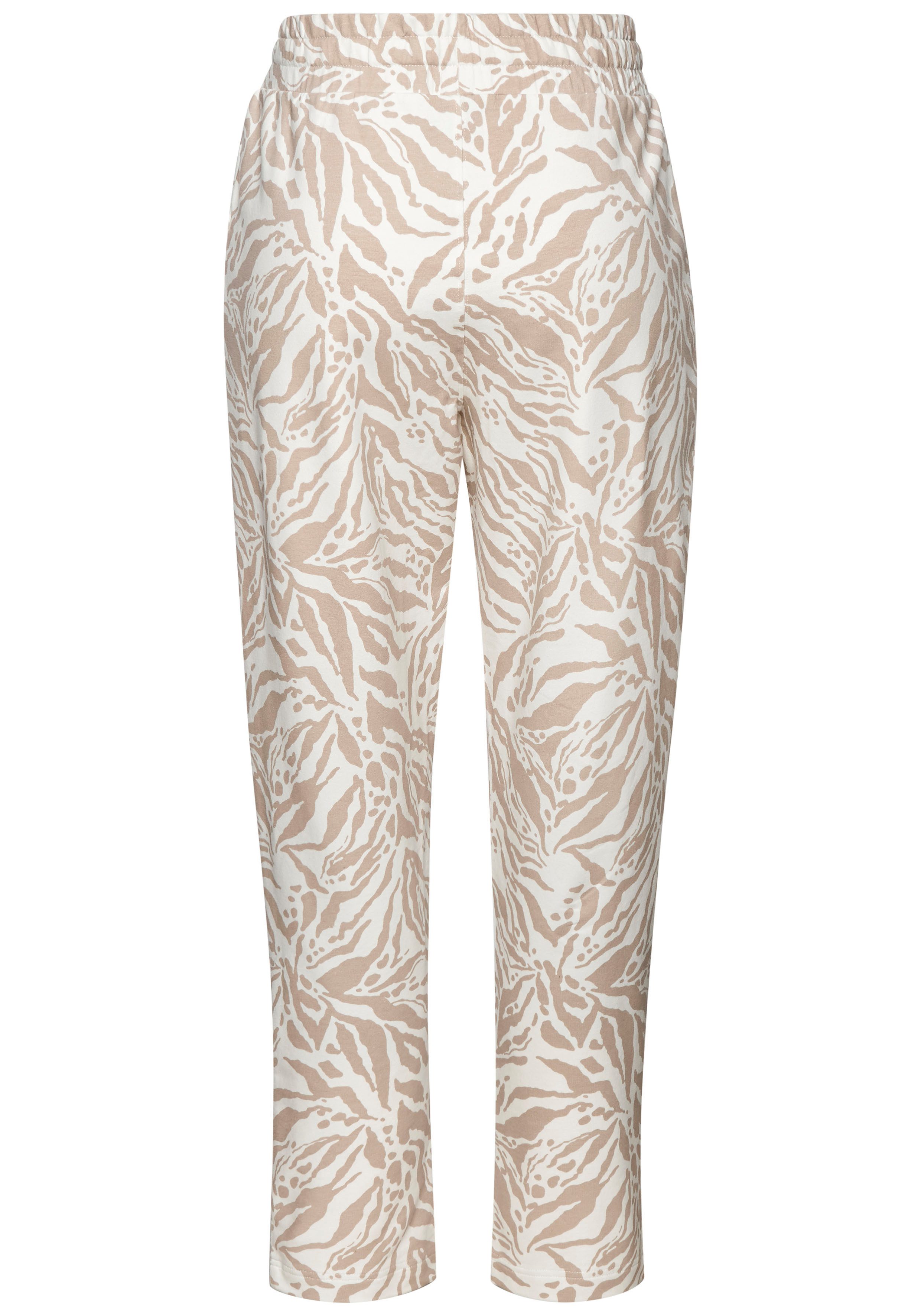 Venice Beach Sweathose aus weichem, angenehmen Sweat mit Animalprint, Jogginghose, sportlich-casual