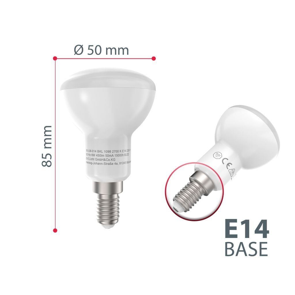 B.K.Licht LED-Leuchtmittel BKL1098, E14, 3000K - günstig online kaufen