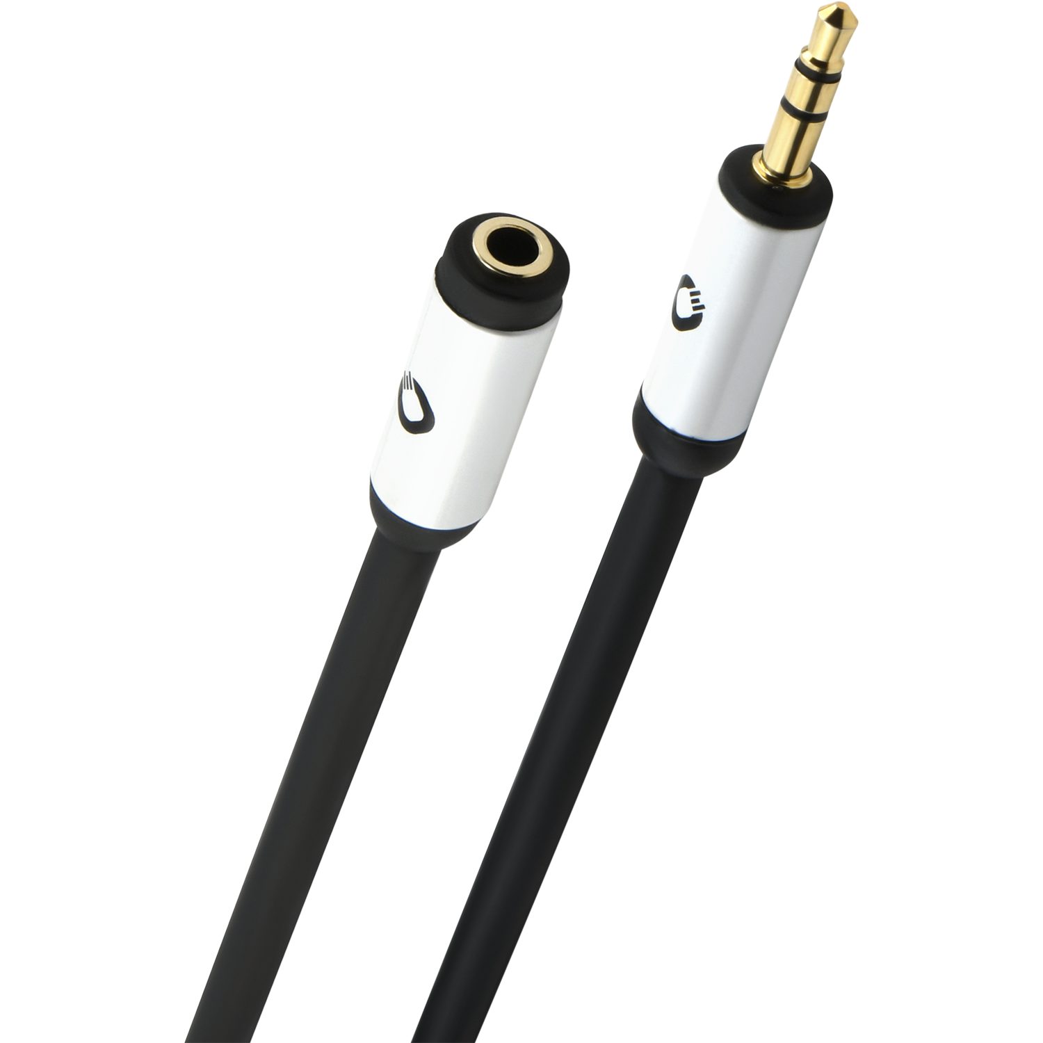 OEHLBACH i-Connect Jack EX Audiokabel 3,5 Klinke auf 3,5 Klinkenbuchse Audio-Kabel, 3,5 mm Klinke, 3,5mm Klinkenbuchse (300 cm), 24kt vergoldete Kontakte
