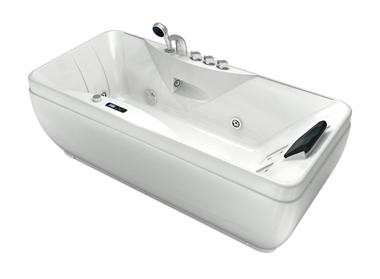AcquaVapore Whirlpool-Badewanne Whirlpool Pool Badewanne Wanne W49-PR 170x80cm, (1-tlg)