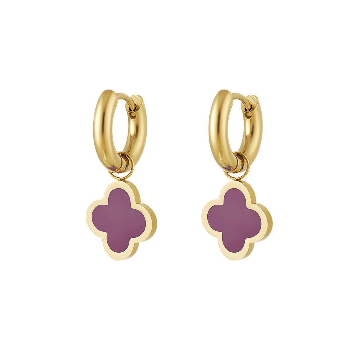 Cala Rose Paar Creolen HAPPY CLOVER günstig online kaufen