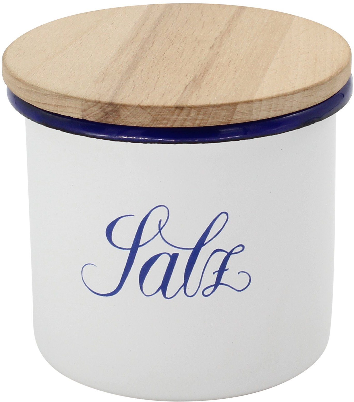 Krüger Емкости для соли Husum, Emaille, Holz, (1-tlg), mit Holzdeckel