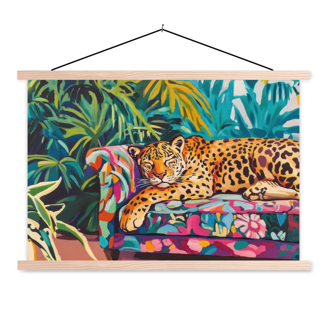 MuchoWow Poster Leopard - Bunt - günstig online kaufen