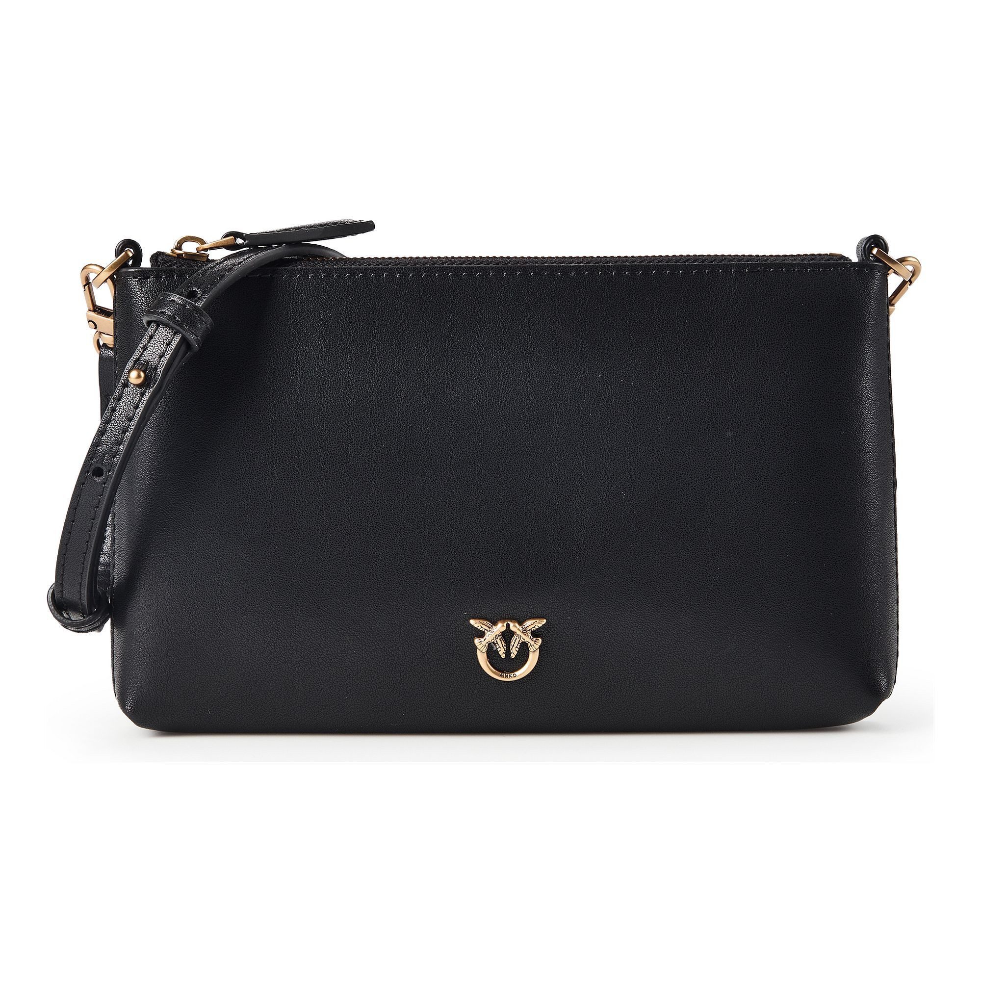 PINKO Clutch Flat Horizontal Mini, Leder
