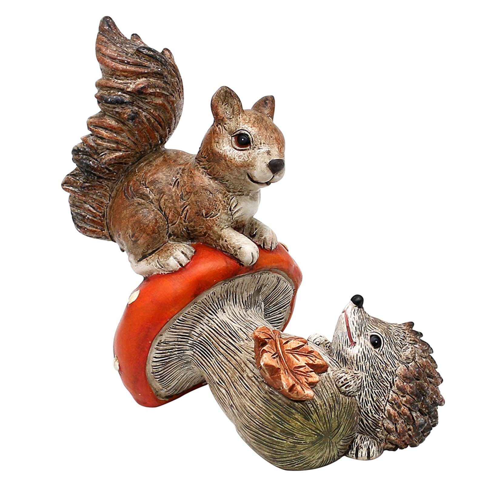 HTILiving Gartenfigur »Gartenfigur, Polyresin Igel/Eichh./Pilz« online
