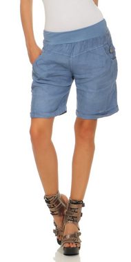 Mississhop Leinenhose Leinenshorts Bermuda 100 % Leinen kurze Hose 276