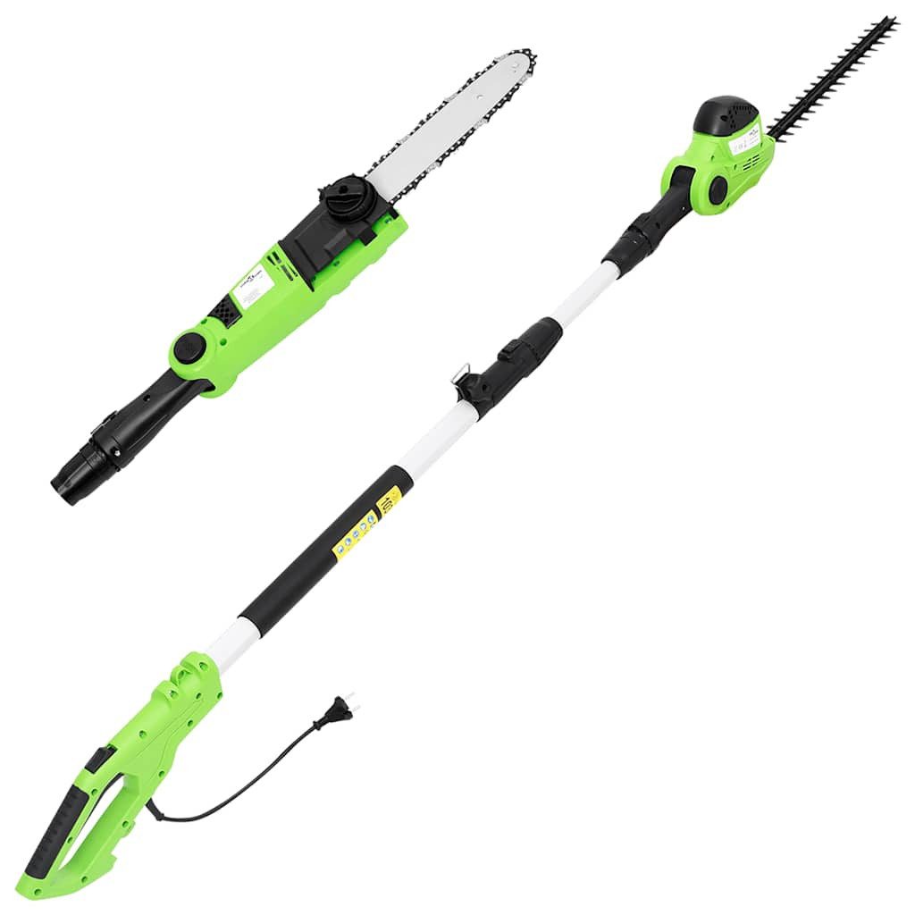 vidaXL Leisehäcksler 2-in-1 Teleskopstangen-Kettensäge/Heckenschere 25/41 cm 710/550W