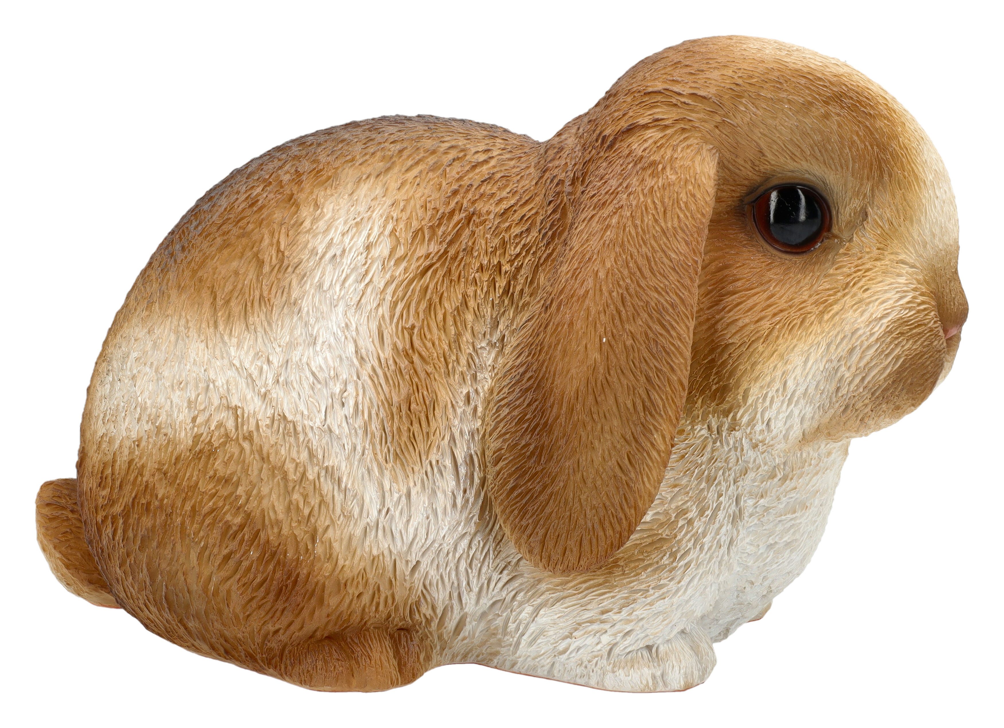 Figuren Shop GmbH Tierfigur Gartenfigur Hase – Handbemalte Tier Deko wetterfest 16 cm Dekofigur