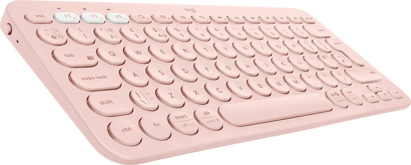 Logitech K380 MULTI-DEVICE Wireless-Tastatur Rose | Tastaturen