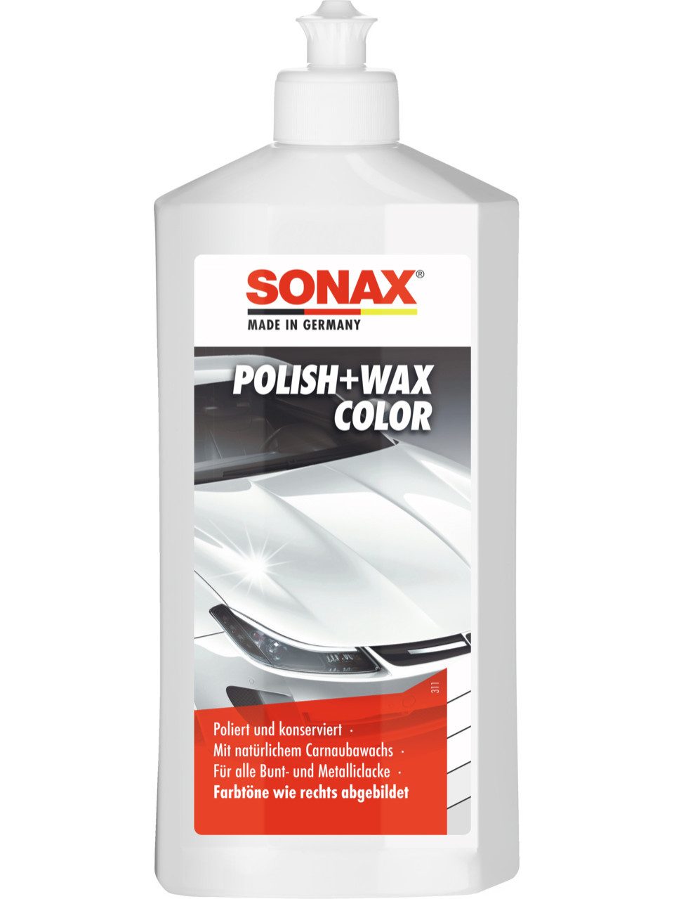 Sonax Polish & Wax Color weiß 500ml Autopolitur