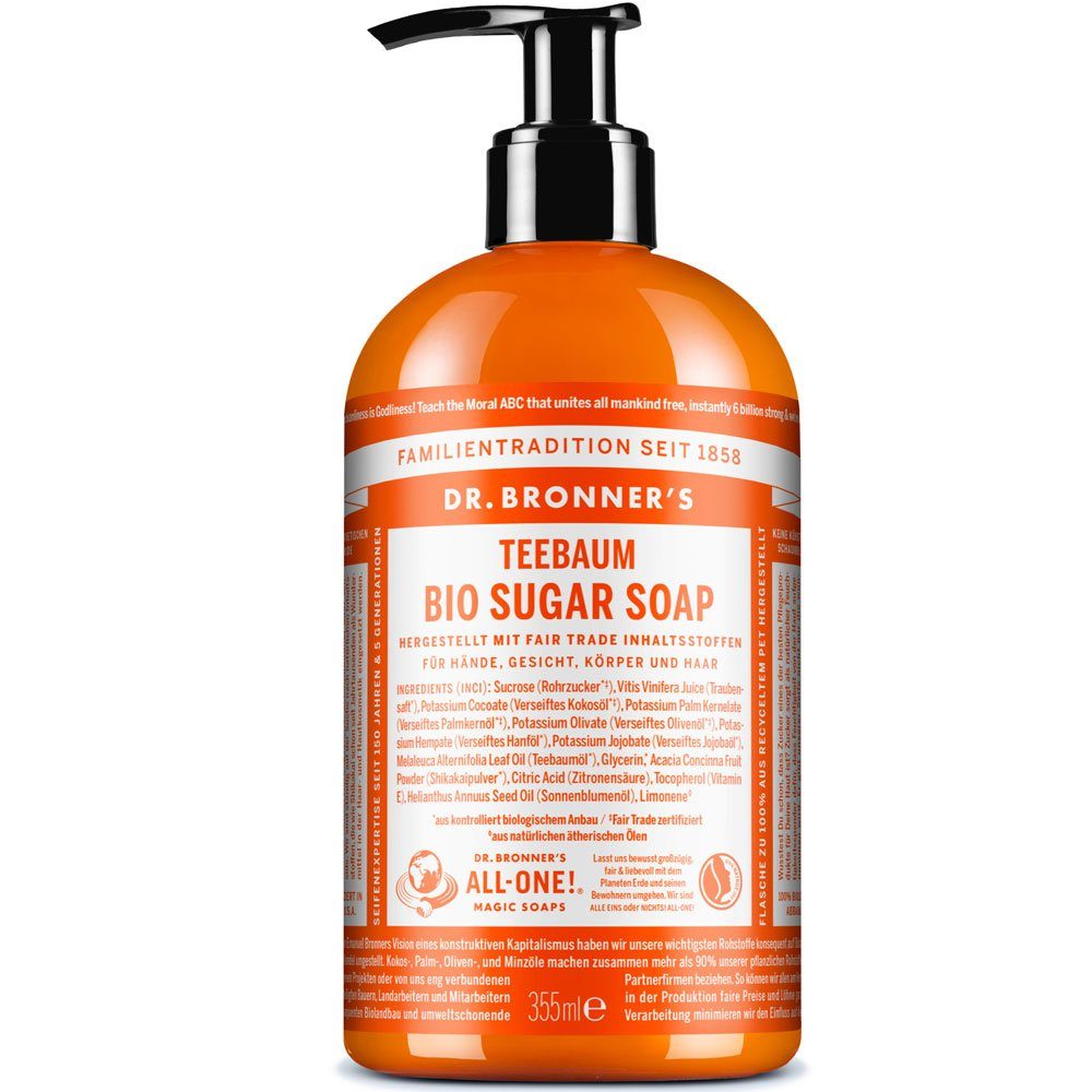 Flüssigseife Bio Sugar Soap Teebaum