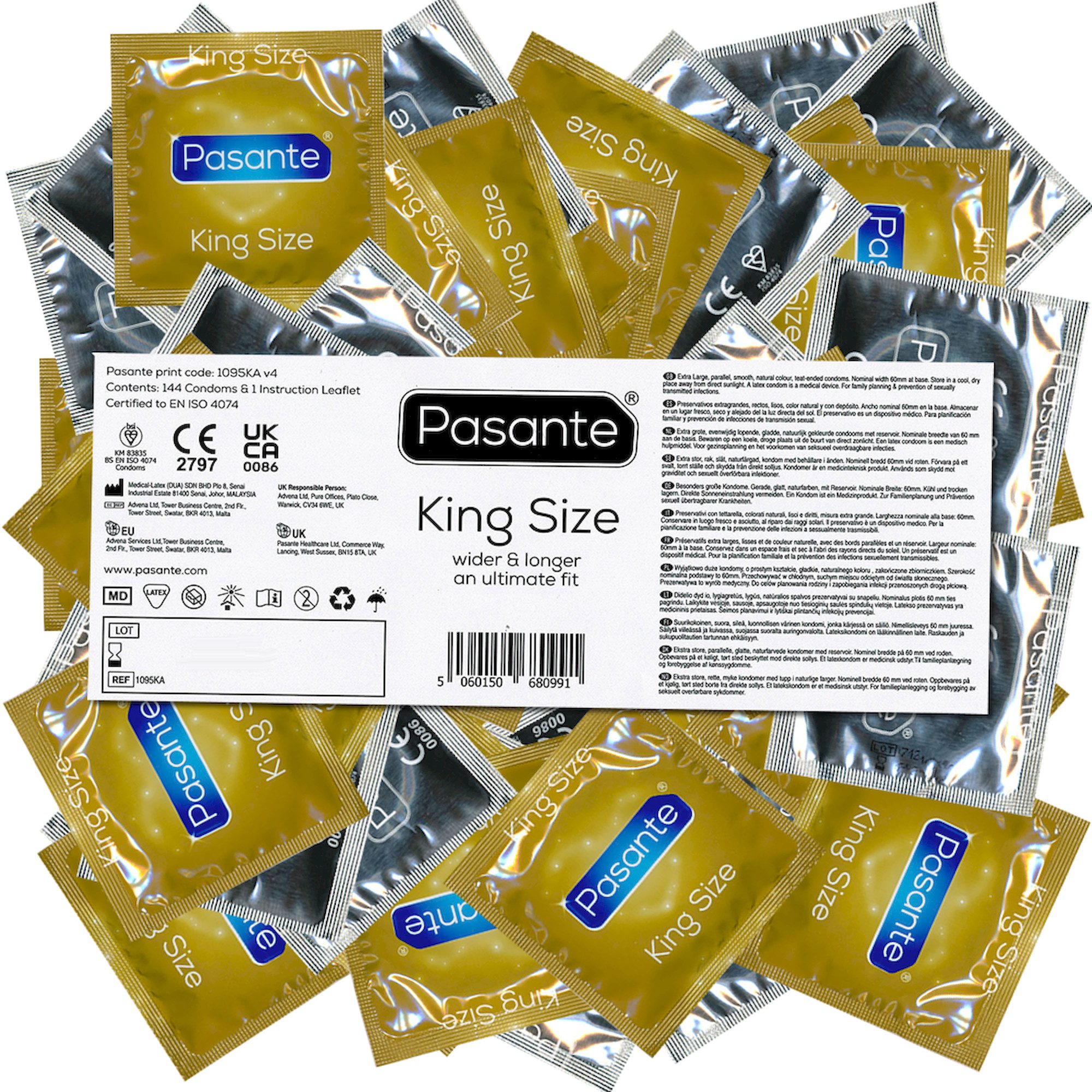 Pasante Kondome Pasante Bulk-Pack: King Size, 144 Kondome