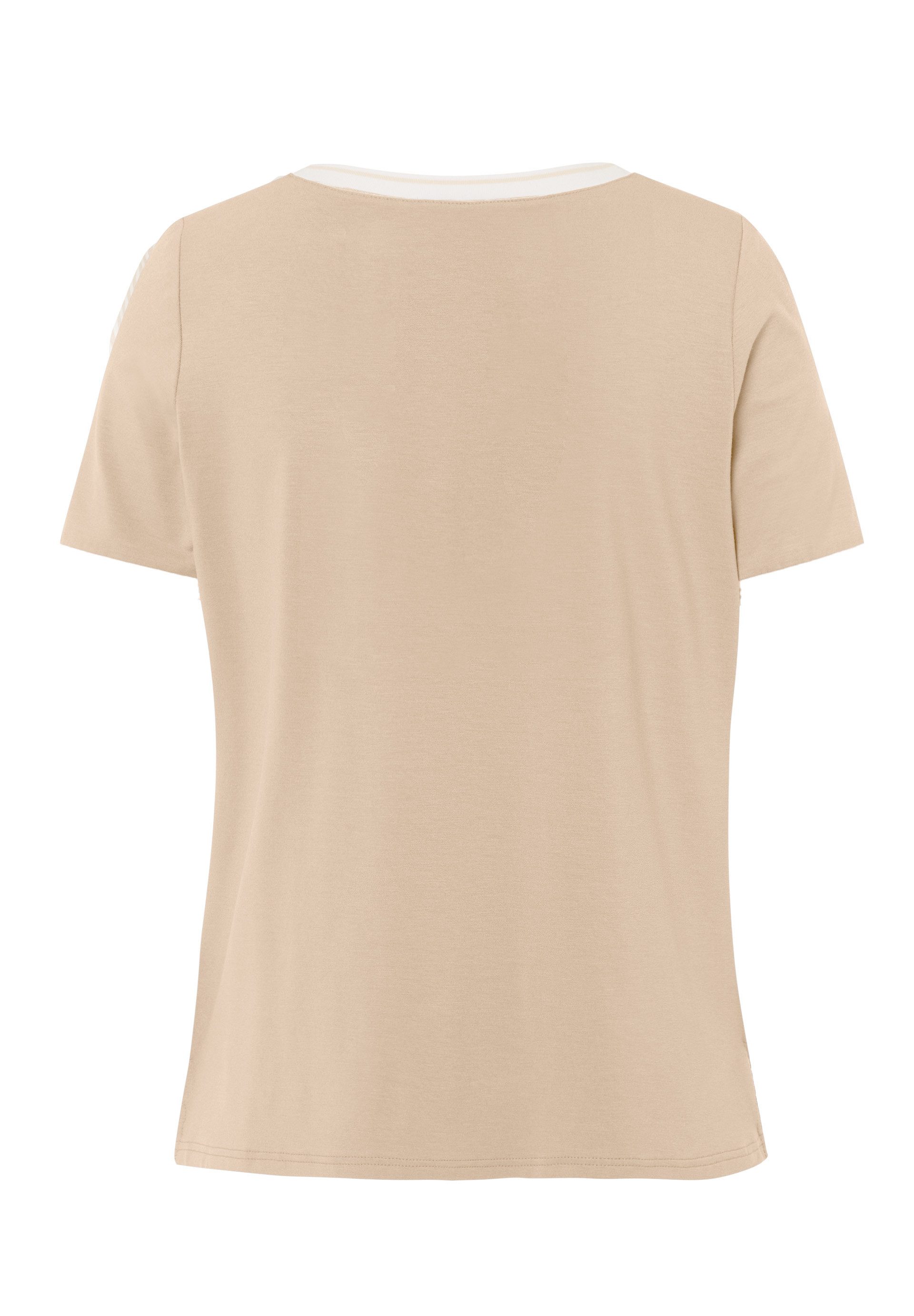 TUZZI Kurzarmshirt mit Kontrastärmeln günstig online kaufen