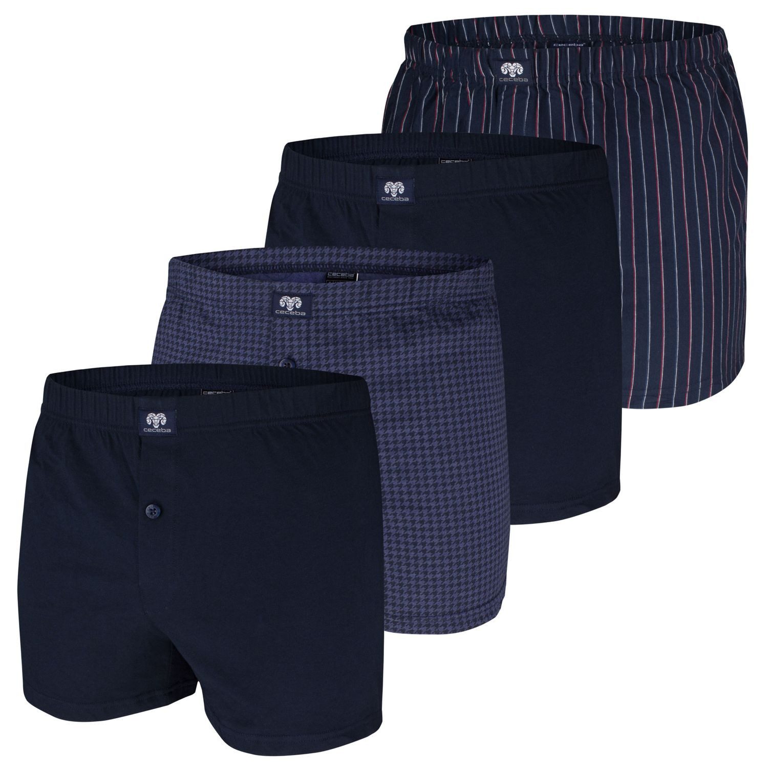 Navy / Streifen / Muster