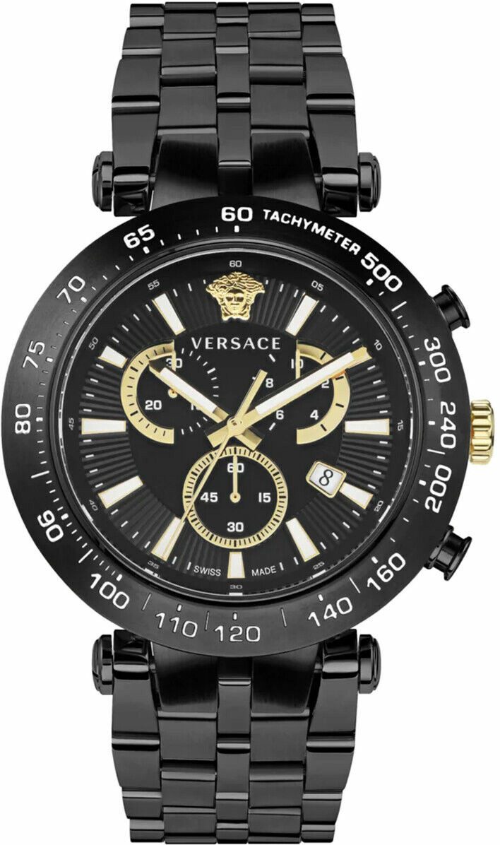 Versace Chronograph Chronograph für Herren, (1-tlg., Armbanduhr)
