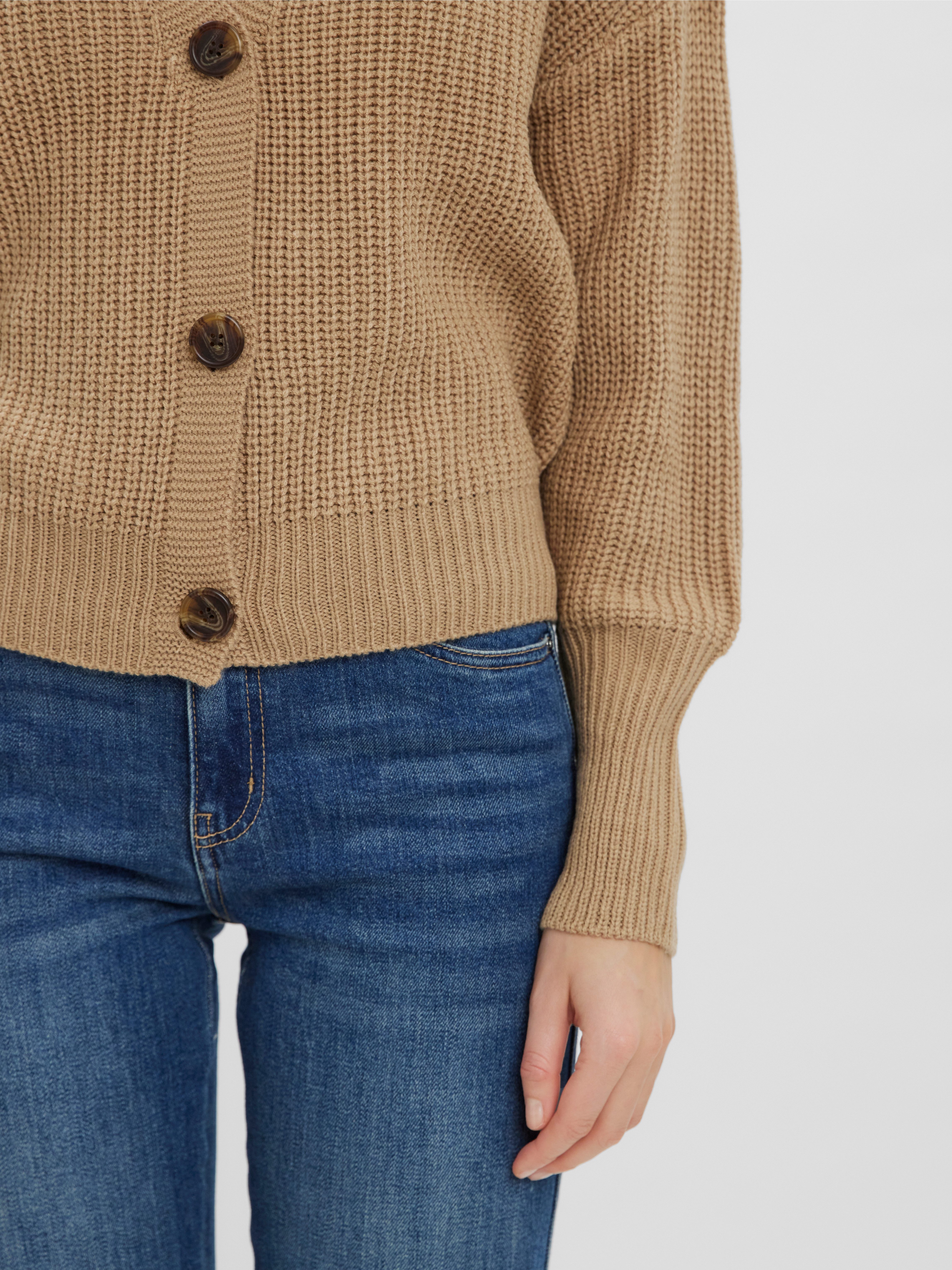 Vero Moda Strickjacke VMLEA LS V-NECK günstig online kaufen