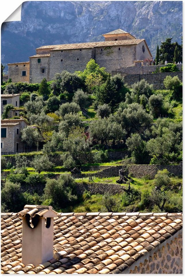 Artland Wandbild Ambiente bei Valldemossa, Mallorca, Gartenbilder (1 St),  als Alubild, Leinwandbild, Wandaufkleber oder Poster in versch. Größen